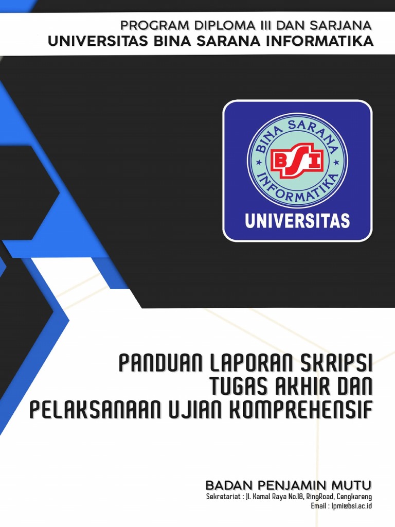 Panduan Skripsi Universitas BSI | PDF | Seni | Komputer