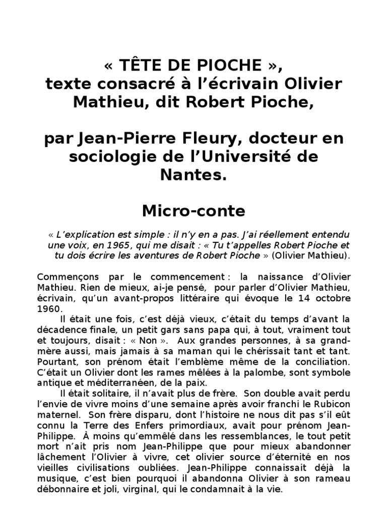 Olivier Mathieu : L'Enfance de Pioche | PDF | Maximilien Robespierre ...