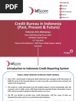 Credit Bureau in Indonesia Past Present Future PBK ACRN Forum 11 July 2019 - revMR2 - Final Sent To EO