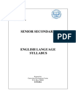 Senior Secondary English Language Syllab