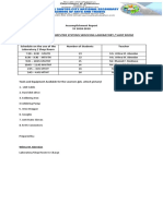 Accomplishment Report TVL Lab - In-Charge