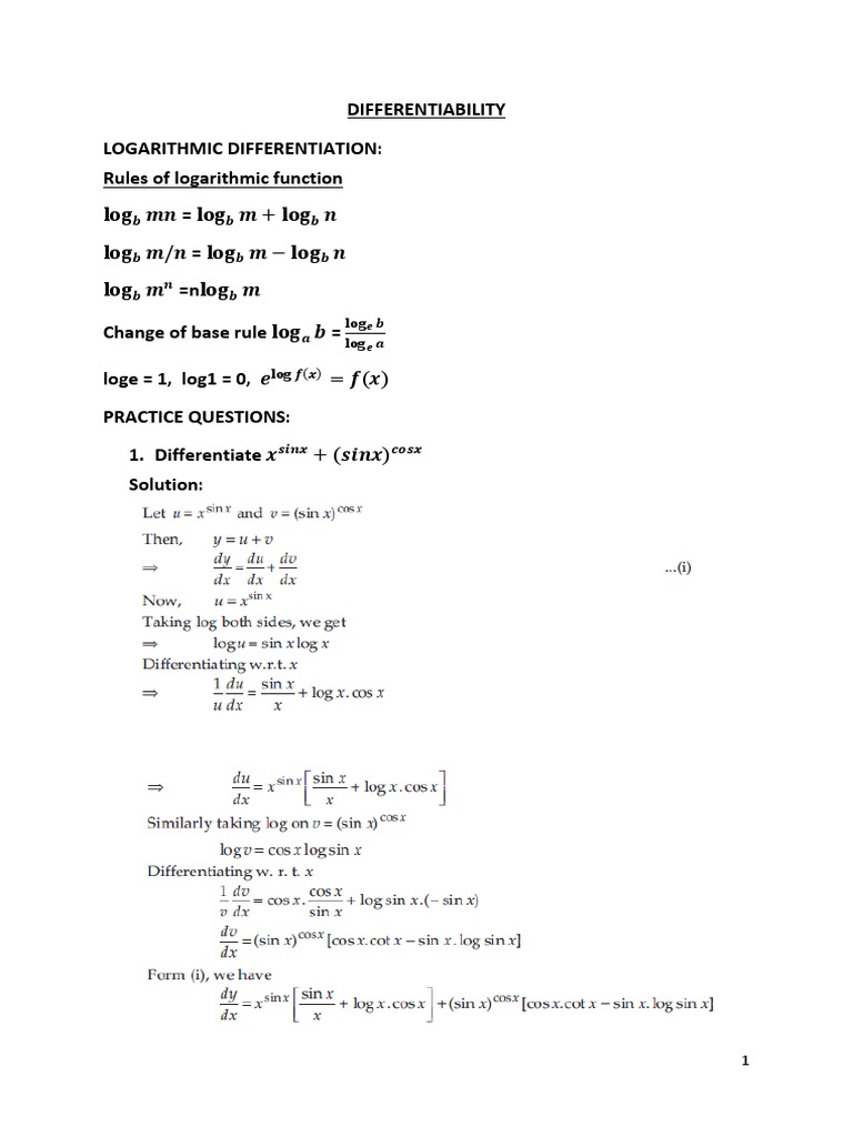 3 Differentiation And Applications Of Derivatives Docx Monotonic Function Tangent