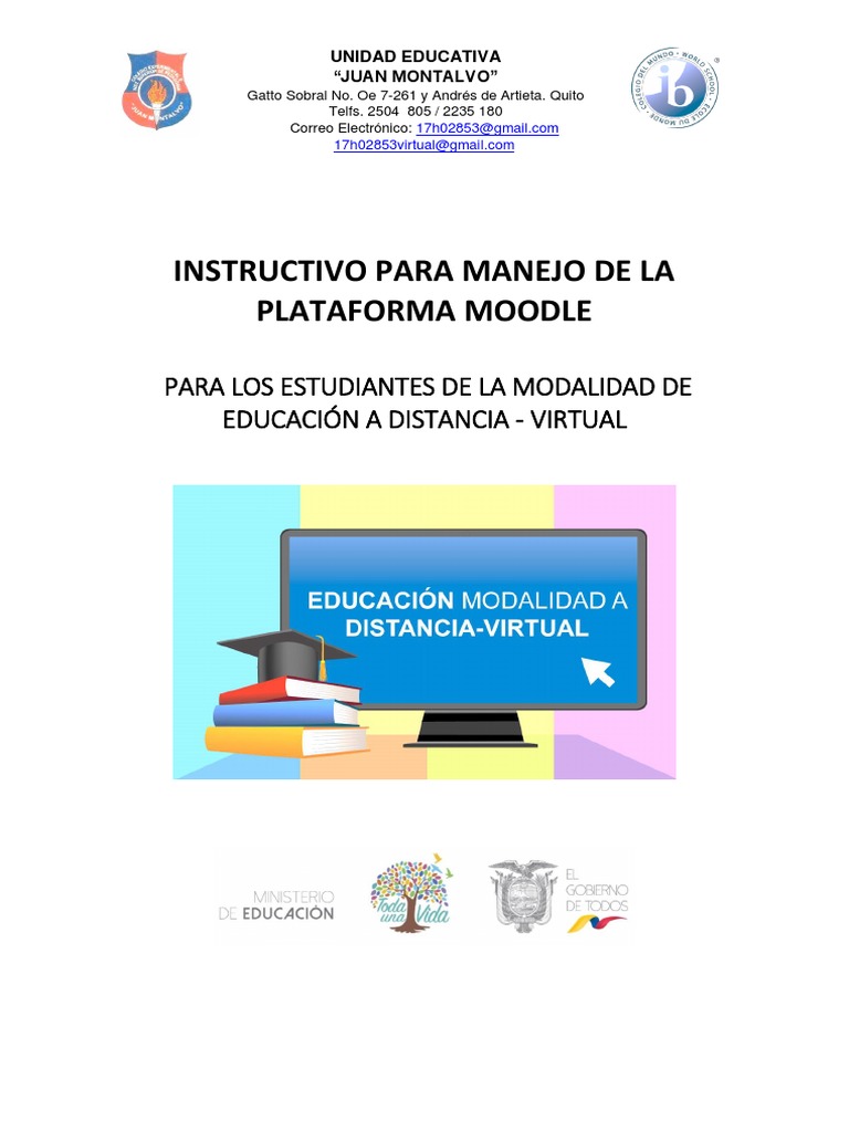 Instructivo para Manejo Plataforma Moodle | PDF | Cuestionario ...