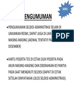 Pengumuman Baru