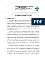 Kerangka Acuan Kerja Upaya Kesehatan Kerja Uptd Kesehatan Puskesmas Koto Rajo