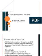 Internal Audit Scope Under Companies Act 2013 CA Manish Pipalia 15-6-14