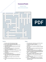 Crossword Puzzle Print Out For Kids