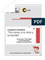 Campaña Preventiva Amor A La Vida y A La Familia