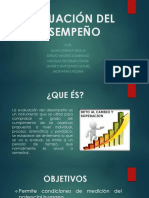 Presentación de Las "Evaluación Del Desempeño"