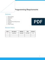 Embedded Programming Requirements