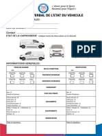 Procès Verbal de L'état Du Véhicule