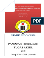 Panduan Penulisan Tugas Akhir 2018 STMIK Indonesia