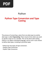 Typecasting in Python