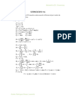 Ecuaciones diferenciales: Ejercicios 4.6