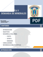 Costo, Oferta y Demanda de Minerales (2015-101041 y 2015-101021)