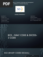 BCD, Gray Code & Excess-3 Code