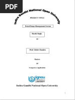 Petrol Pump Management System Project Report