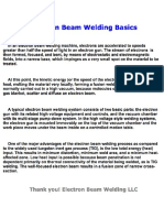 Electron Beam Welding Basics