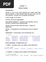 Chapter-2 Python Pandas