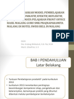 Diseminasi Perumusan Naskah Model Pembelajaran Kerja