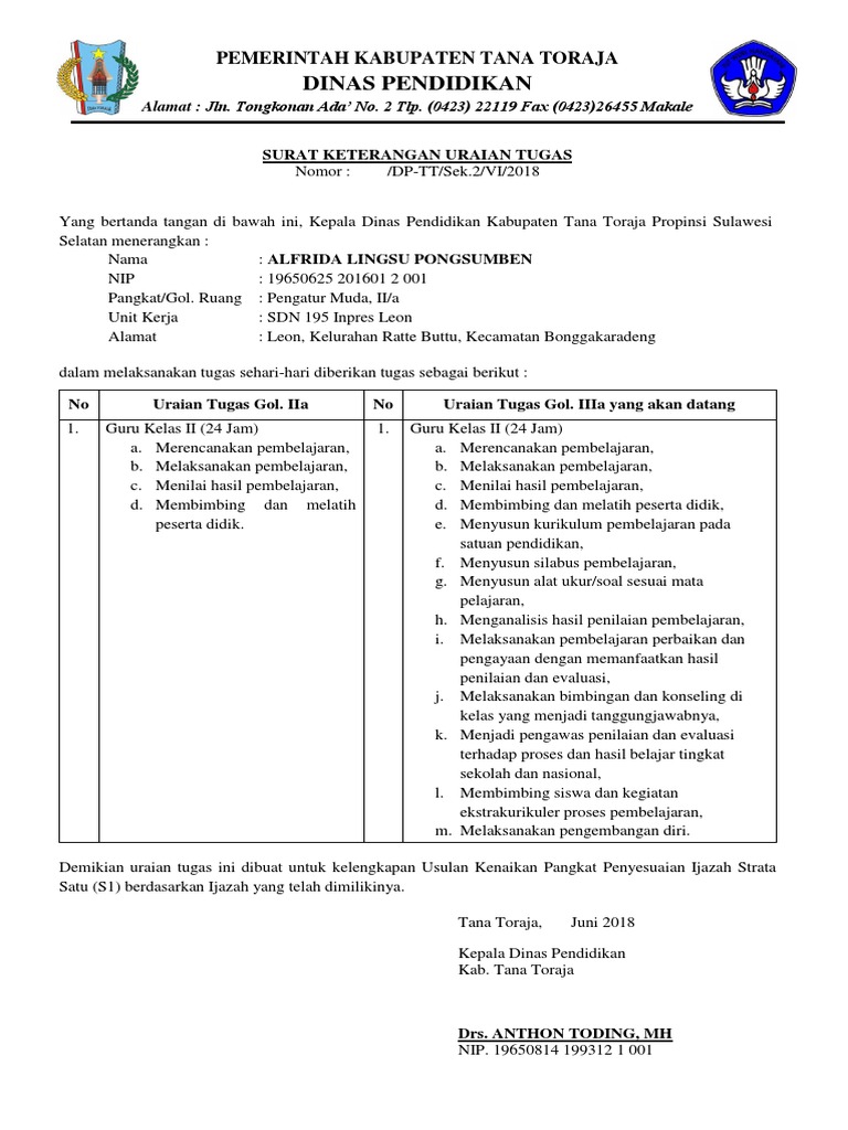 Uraian Tugas Pns Guru Pi 2018 Pdf