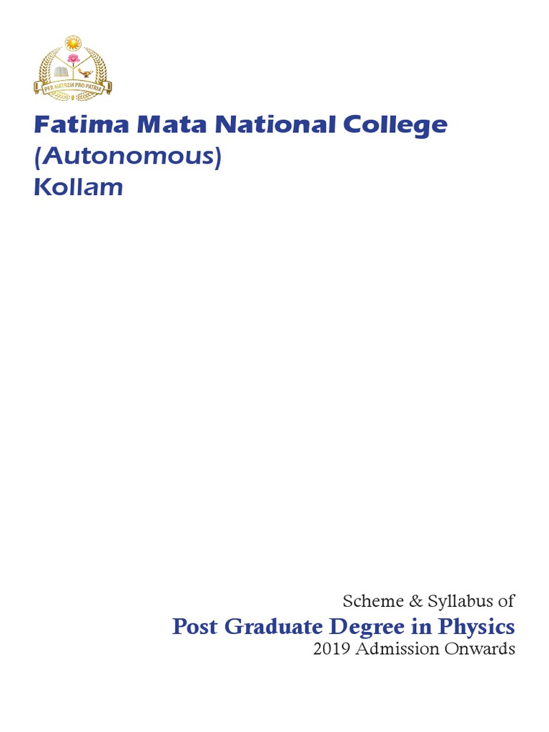 PG Physics | PDF | Lagrangian Mechanics | Nonlinear Optics