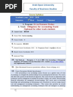 BE310 - Course Syllabus - 1 - Fall 2019 (2019 - 2020)