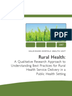 Rural Health Report 2007 Low Res