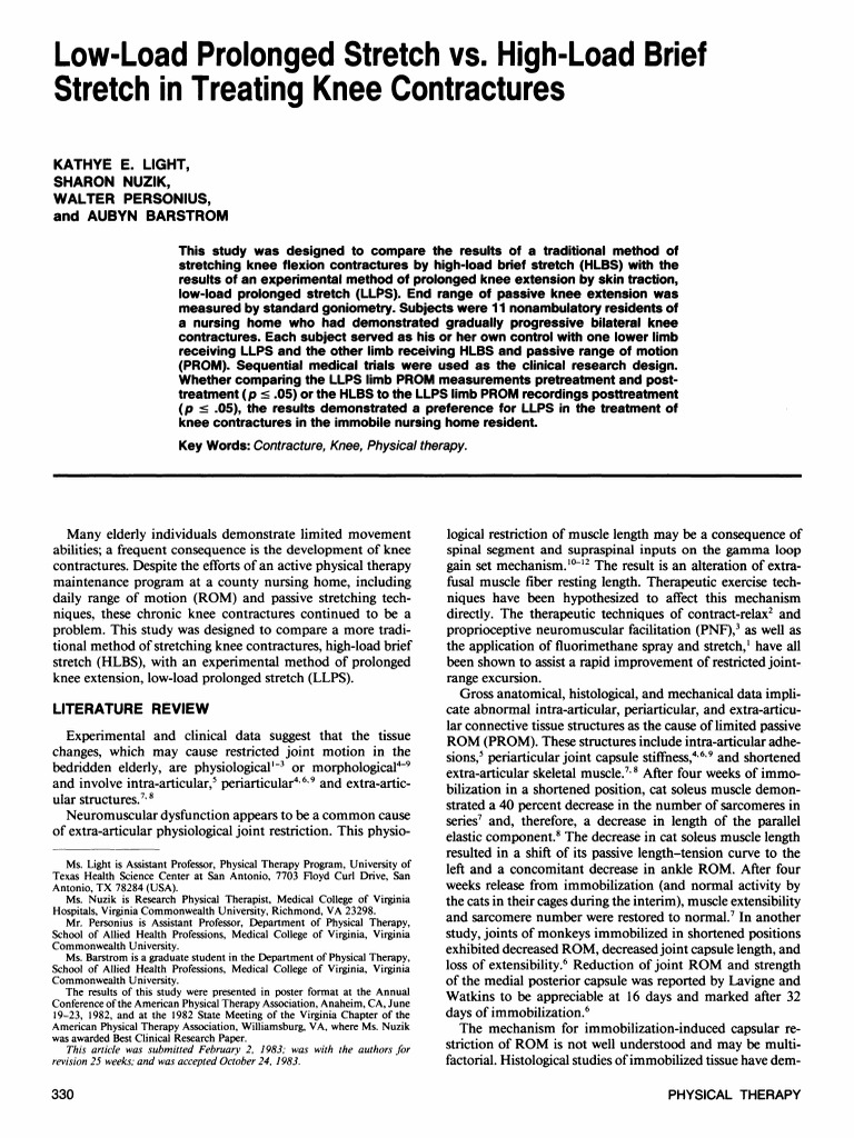 45 Llps Vs Hlbs | PDF | Knee | Tendon