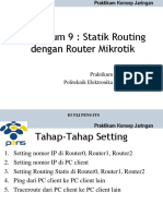 Konsep Jaringan Statik Routing Mikrotik Revised