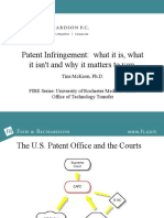 Patent Infringement: What It Is, What It Isn't and Why It Matters To You