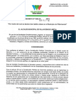 Decreto No 555 Del 28 de Noviembre de 2019