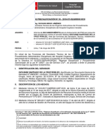 Informe de Precalificación Acta de Control de Permanencia