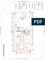 Plano de Planta Distribucion de Ductos de Aire Acondicionado Laboratorio