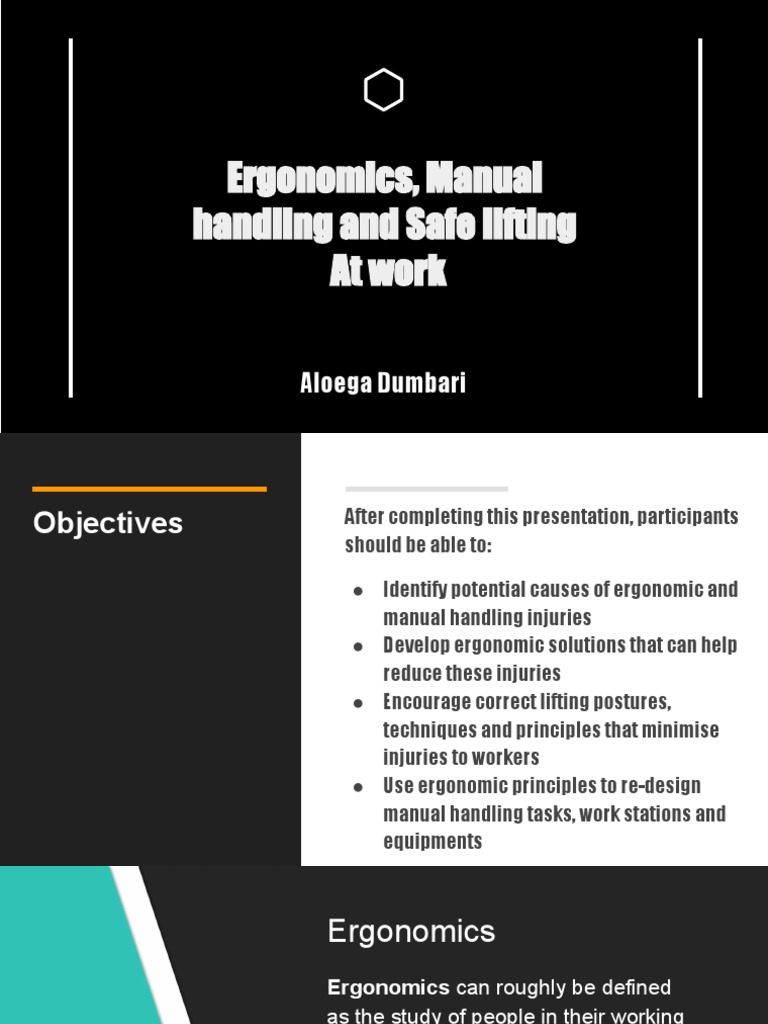Ergonomics in Manual Handling Safety | PDF | Human Musculoskeletal ...