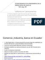 Las Condiciones Socioeconomicas en Latinoamerica en La Primera