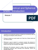 Thin Cyllinders and Spherical Shells