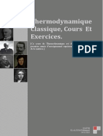 Thermodynamique Classique Cours Et Exercice EL ALOUAN Mohamed PDF