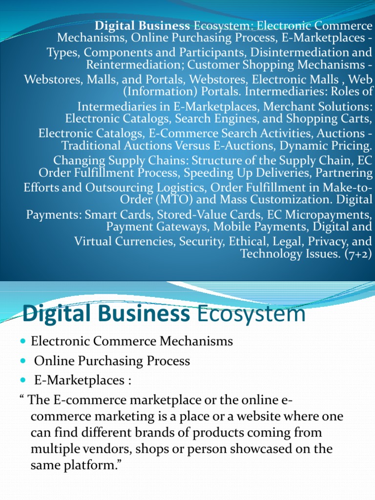 Pune University Digital Business Unit III PDF E Commerce 