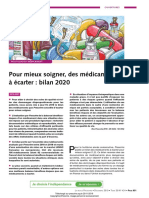 Liste 2020 Des Médicaments À Écarter Pour Mieux Soigner de La Revue Prescrire