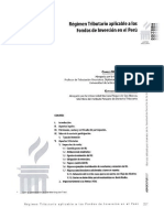 Régimen Tributario Aplicable A Los Fondos de Inversión en Perú (Maruy 2012)