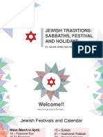 JEWISH FESTIVALS AND HOLIDAYS GUIDE