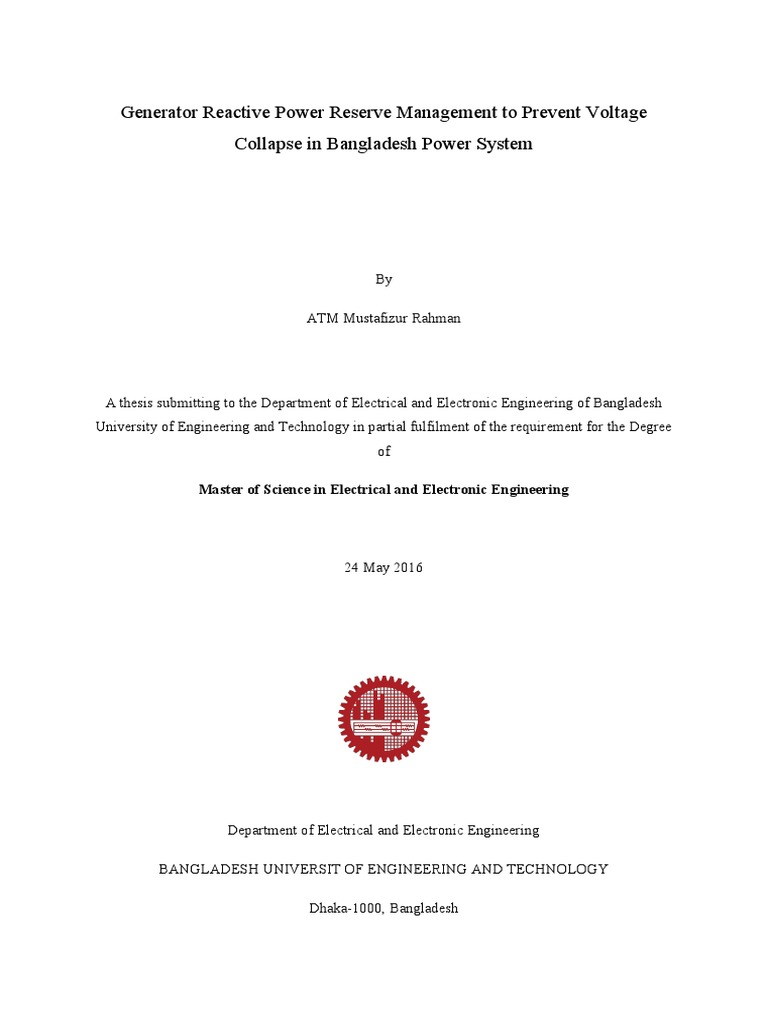 Full Thesis Pdf Pdf Electric Power System Electric Power Transmission