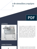 Ficha Técnica de Utensilios y Equipos para Carnicos