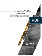 Manual de Configuração - CNAB 240 e 400 - Santander - Cobrança