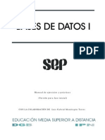 Bases de datos I - Manual de ejercicios y prácticas