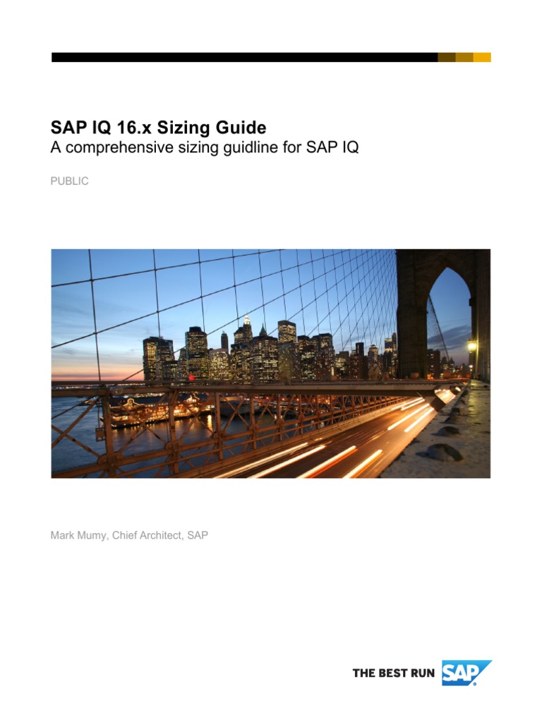 SAP Sybase IQ 16.0 Hardware Sizing Guide | PDF | Central Processing ...