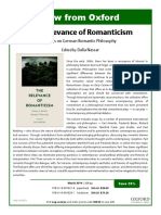 The Relevance of Romanticism Essays On G PDF