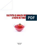 Calitatea Si Analiza Senzoriala A Pastei de Tomate