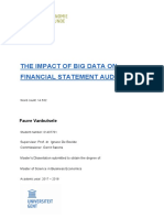 The Impact of Big Data On Financial Statement Auditing